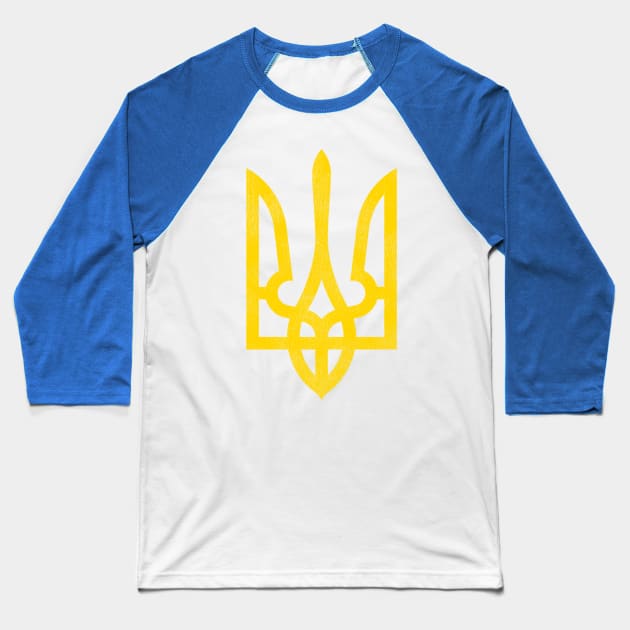 Coat of Arms of Ukraine Baseball T-Shirt by darklordpug